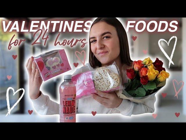 ONLY EATING HEART SHAPED FOODS FOR 24 HOURS! *valentines day edition*