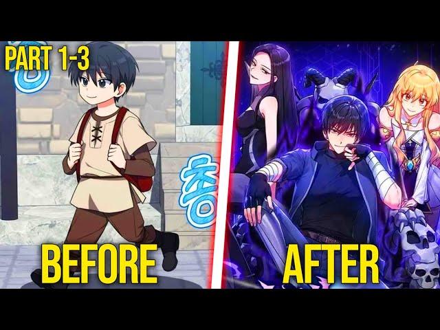 Innocent Boy Becomes Evil With Max Level Stats Part 1-3 | Manhwa Recap