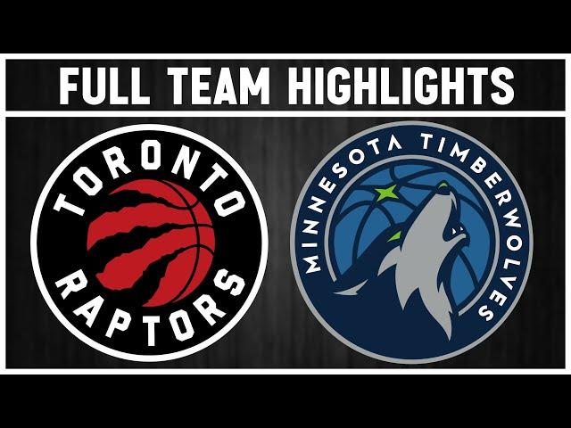 Toronto Raptors vs Minnesota Timberwolves | October 26, 2024