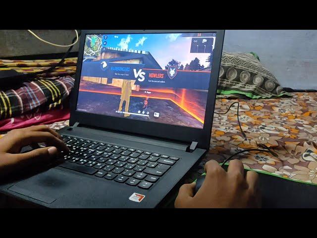 Government Laptop Freefire Gameplay 4GB Ram PC || #freefire #laptop #gameplay #handcam #lowendpc