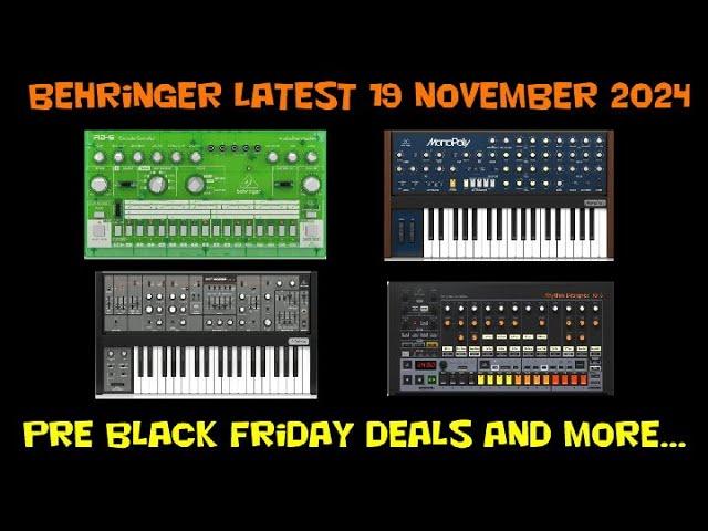 Latest Behringer News 19 November 2024