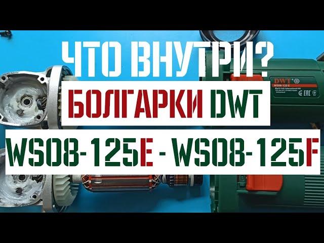 Какую болгарку выбрать? DWT WS08-125 E или WS08-125 F