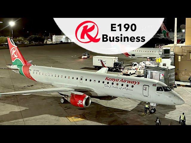 Kenya Airways E190 BUSINESS: Cape Town to Nairobi (via Livingstone)