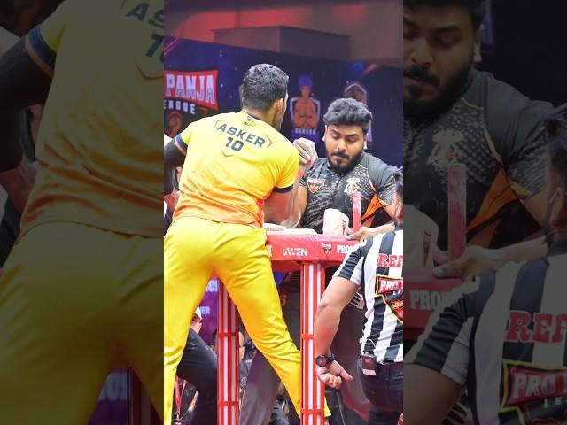 Asker Ali vs Mazahir Saidu | Tie Breaker | Pro Panja League | 2023 #shorts #armwrestling