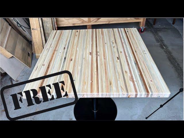 Free Pallet Wood Table Build (Pallet Wood Furniture)