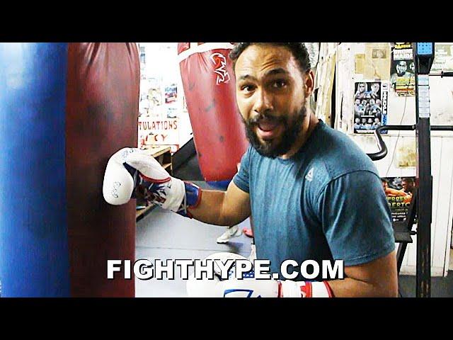 KEITH THURMAN "HOW TO BOX THE BAG" 101 LESSONS; DEMONSTRATES "STOP THE BAG" DRILL