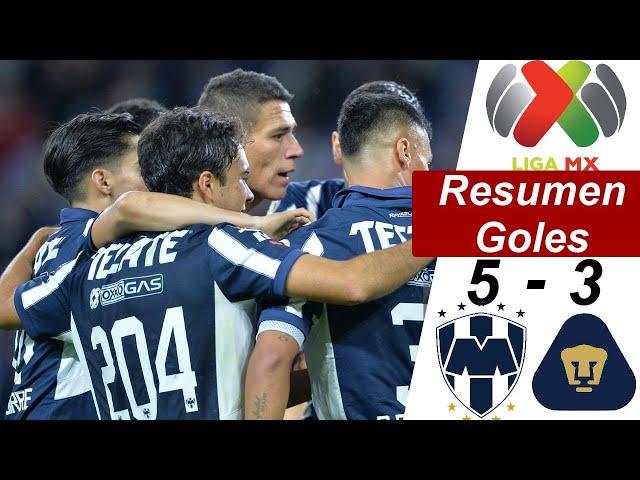 Pumas vs Monterrey 3-5 Resumen Y Goles  | VUELTA | Liga MX 4tos de Final 2024