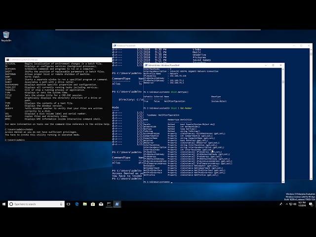 Windows 10 - cmd vs PowerShell