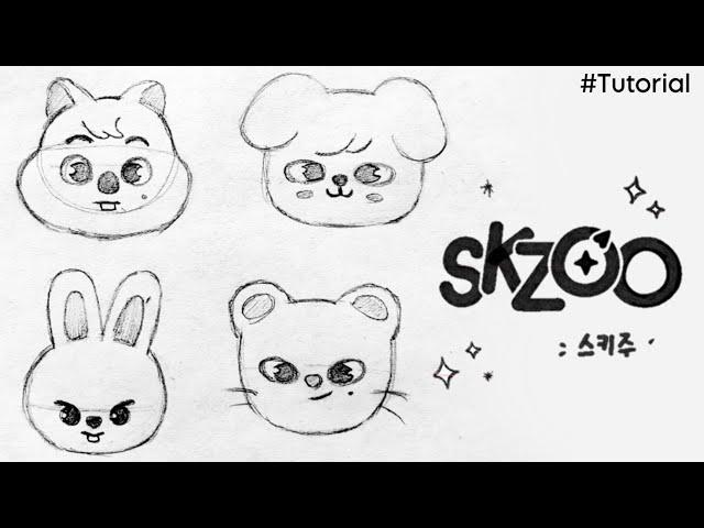 [TUTORIAL] How to draw SKZOO Characters/Han Qoukka,PuppyM, Leebit, Jiniret