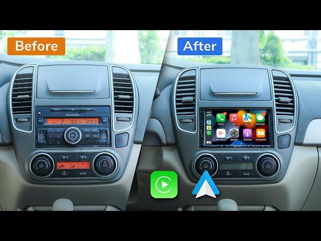 $59 Eonon X20 7 inch 2 Din Universal Head Unit Install & feature introduce | CarPlay & Android Auto