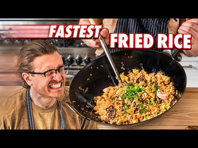 Making Fried Rice Faster Than A Restaurant | But Faster