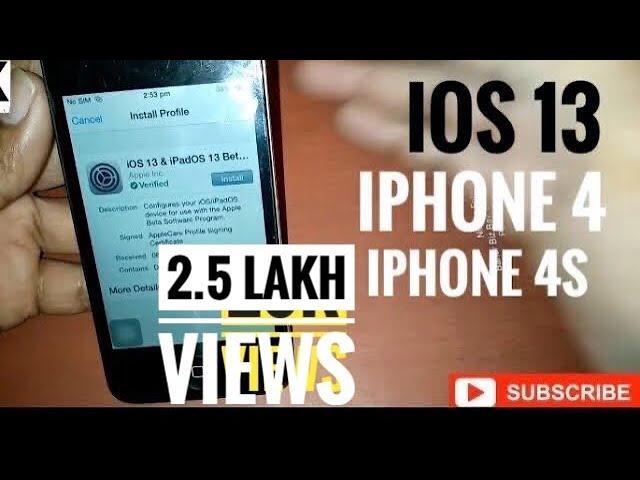 How To Install iOS 13.4  beta | iPhone 4/4S| First-c update 12.4 version Then Try this iOS 13 ||