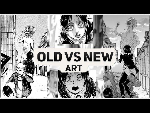 OLD vs NEW Art in the MANGA (Attack on titan)