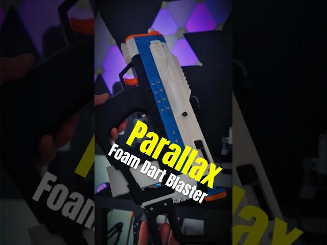 3D printed Parallax, a foam dart toy Blaster based on Foxbat! #nerf #3dprinting
