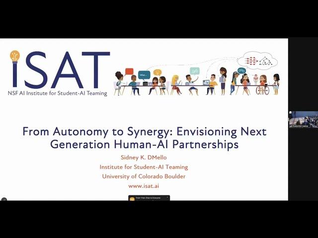 [Keynote Talk] From Autonomy to Synergy Envisioning Next Generation Human AI Partnerships