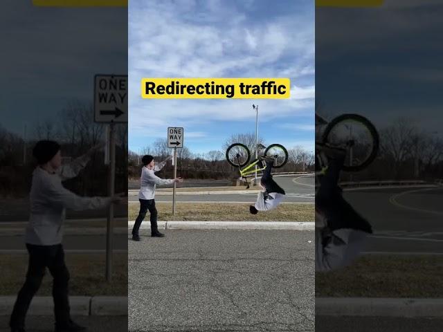 BMX barspin in the street