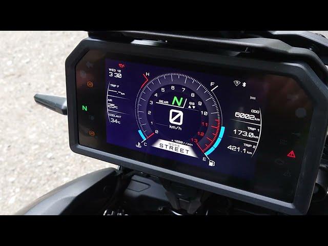 Instrumentation et démarrage de la nouvelle Yamaha Tracer 9 GT+