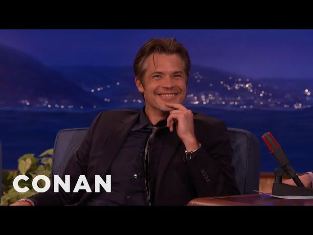 Timothy Olyphant Outs The One D-Bag On "Justified" | CONAN on TBS