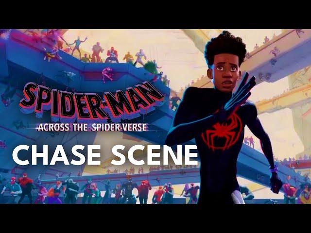 Spider Man Across the Spider Verse - Chase Scene