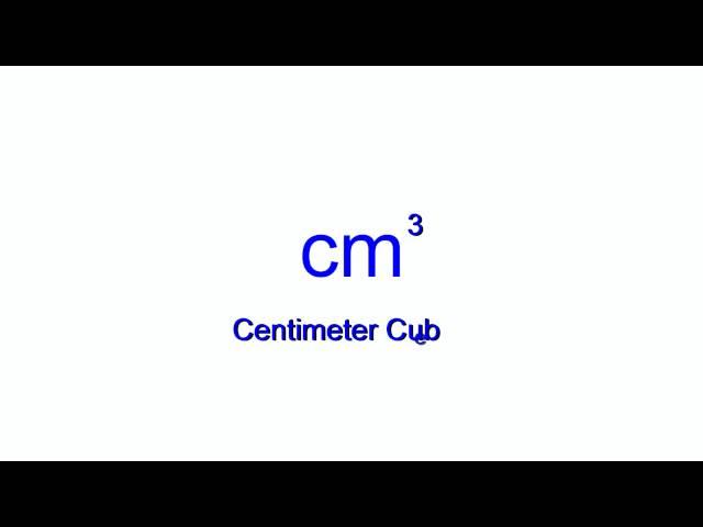 cubic centimeter and milliliter quick summary 2016