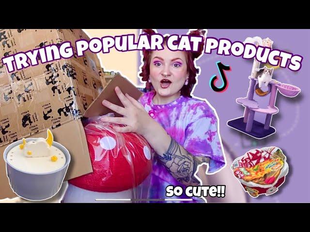 SPOILING MY CATS W/ POPULAR CAT PRODUCTS⭐️