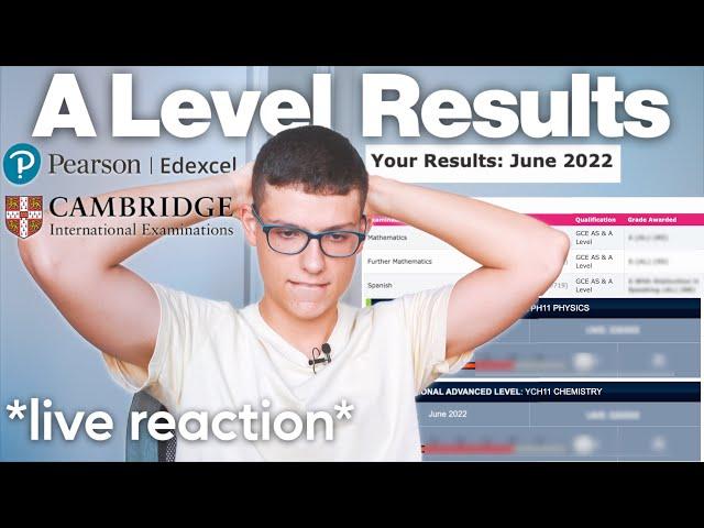 Opening my A Level Results 2022 (Live Reaction)