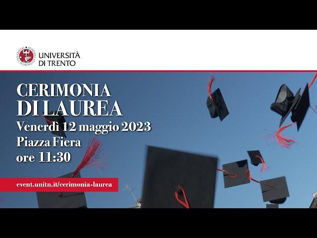 Diretta cerimonia di laurea maggio 2023