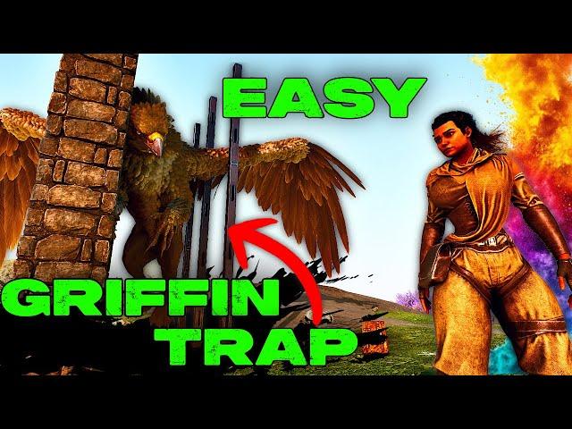 The Best GRIFFIN TRAP!  How To Easily Trap Griffins in Ark Survival Ascended!!!! 100% Guaranteed !!!