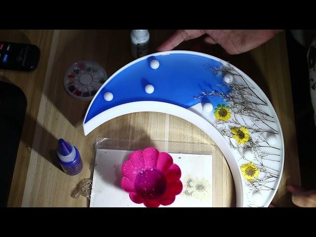 How to make resin lamp | Resin Moon Lamp | Epoxy Resin | Galaxy Ideas | DIY Project