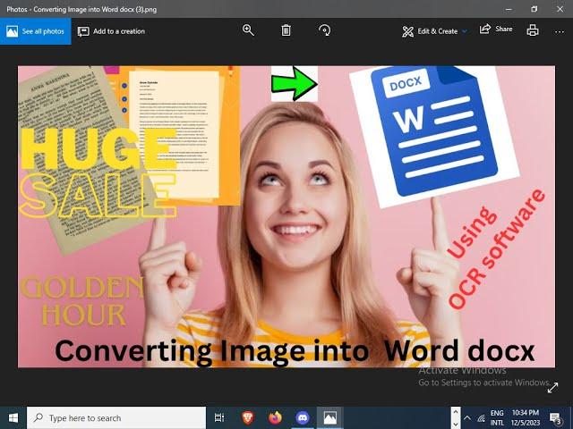 How to Use OCR Software? (Converting Image into Word docx)