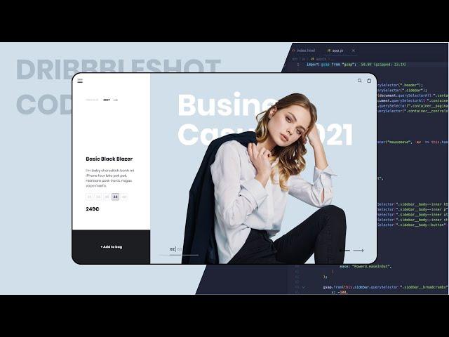 From Dribbble to Code #1