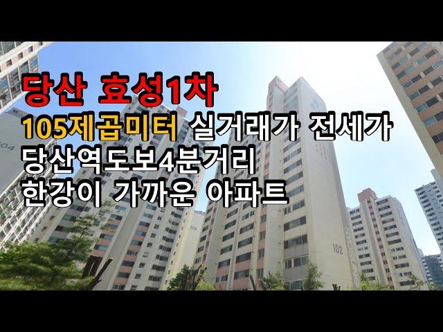 당산효성1차 105제곱미터 실거래가 전세가 한강이 가까운 아파트