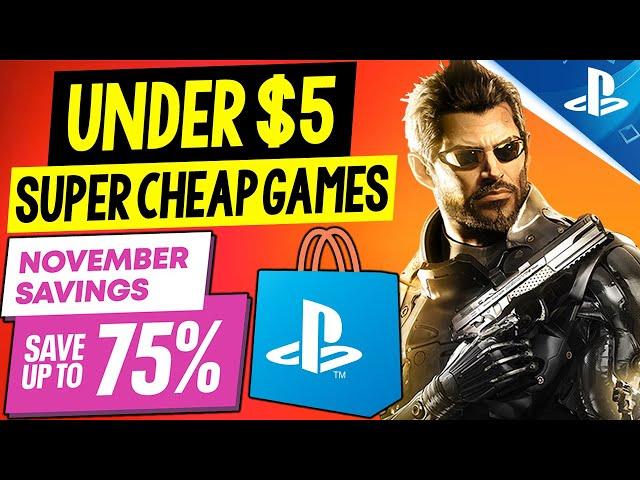 Tons of AWESOME PSN Game Deals UNDER $5! PSN November Savings Sale SUPER CHEAP PS4/PS5 Games to Buy!