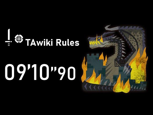 【MHW:I】ミラボレアス 片手剣 TAwiki rules 09'10''90 | Fatalis SnS