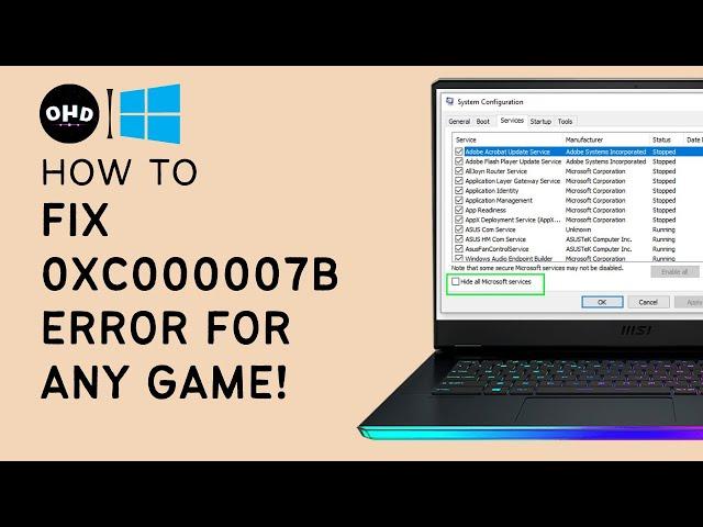  How to Fix 0xc000007b for EVERY GAME! (x64) |  Still Works 2023! 