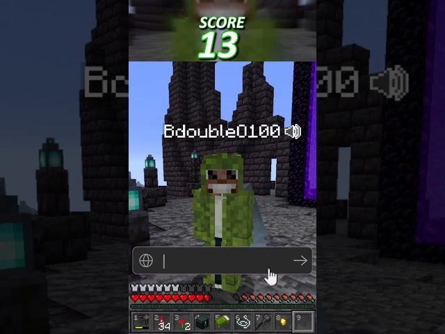 can ETHO guess his LEGENDARY ladder? #shorts  #minecraft #minecraftshorts