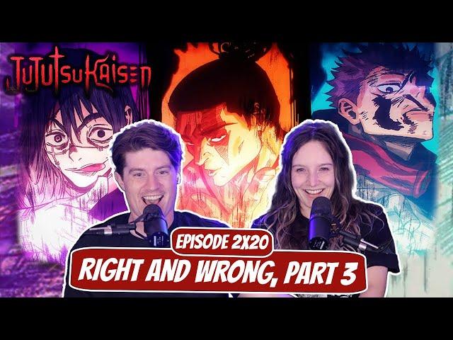 TODO GOES PLUS ULTRA! | Jujutsu Kaisen Season 2 Married Reaction | Ep 2x20 “Right and Wrong, Part 3”