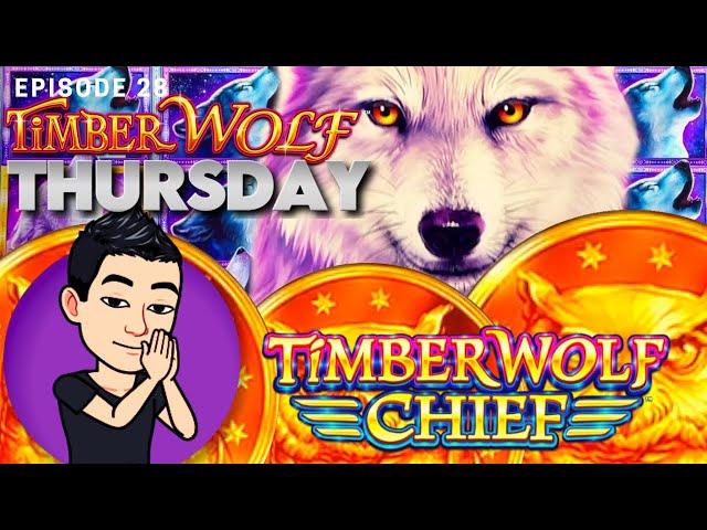 TIMBER WOLF THURSDAY!  [EP 28] QUEST FOR A JACKPOT! TIMBER WOLF CHIEF Slot Machine (Aristocrat)