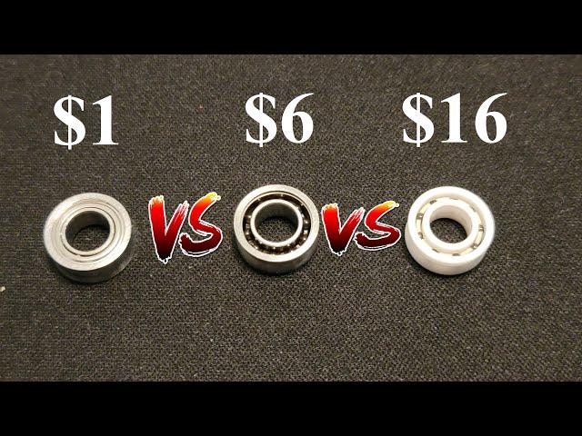 $1 Vs $6 Vs $16 YoYo Bearings. Cheap vs Expensive bearing comparison.