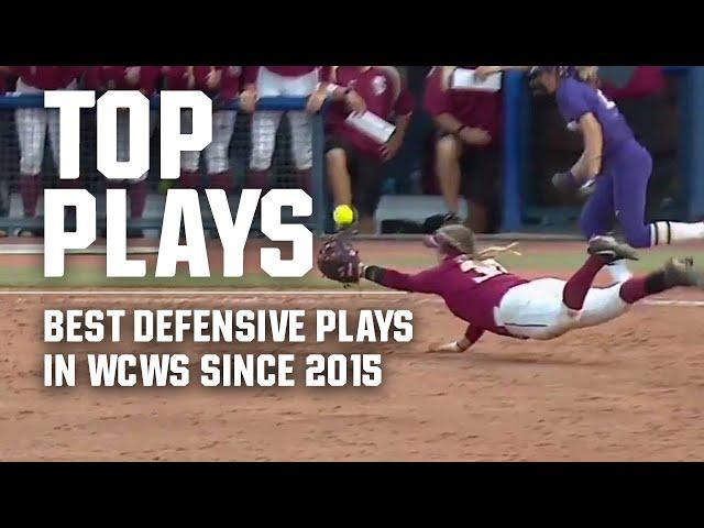 Top WCWS softball defensive plays since 2015