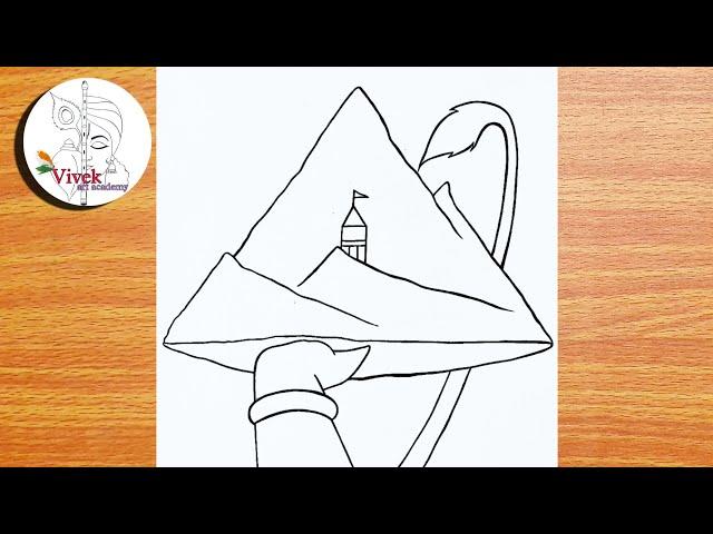 Hanuman God Drawing | Easy Drawing | Bajrangbali Pencil Drawing