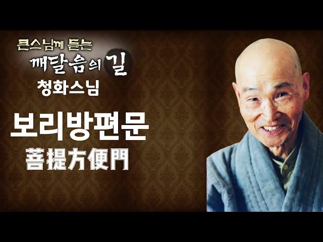 보리방편문 _ 청화스님 [큰 스님께 듣는 깨달음의 길]