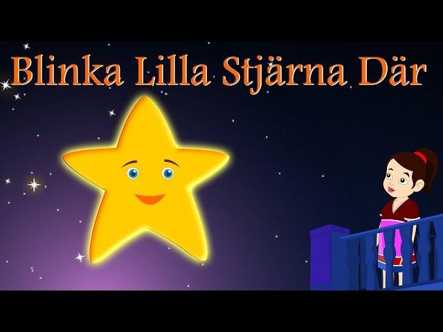 Blinka Lilla Stjärna Där | Svenska Barnsånger | Twinkle twinkle in Swedish