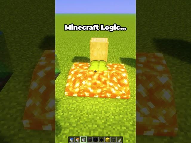 Minecraft Logic... #minecraft #shorts