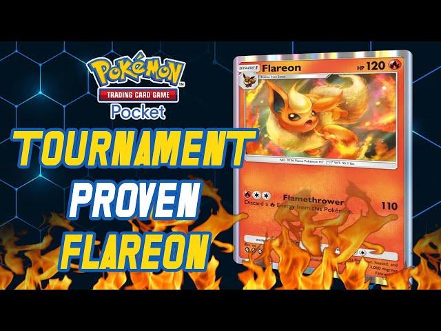 I can't believe I was sleeping on Flareon - this Tournament Proven Deck was GREAT in Pokemon Pocket