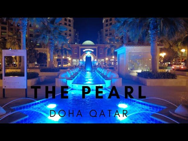 The Pearl Doha Qatar. Night Walk | Kabsat Vince #walking #qatar #thepearl