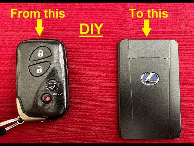 LEXUS GX460 UPGRADE KEYFOB TO SMART KEY CARD DIY PROGRAMMING