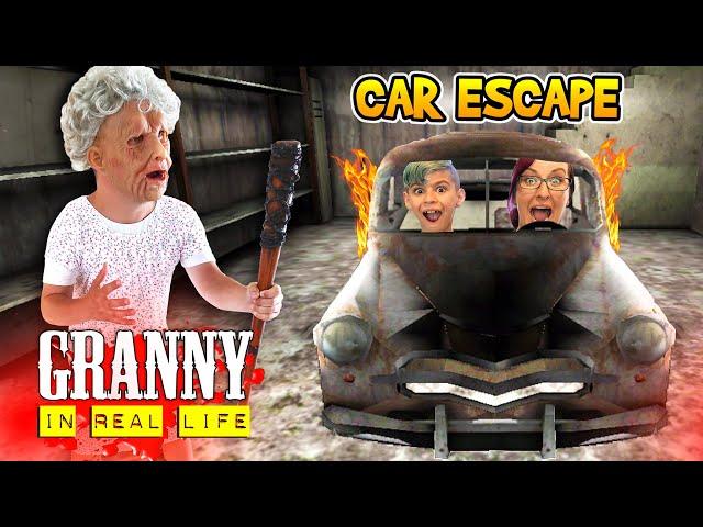 Granny Car Escape In Real Life! Granny Game (FUNhouse Fam)