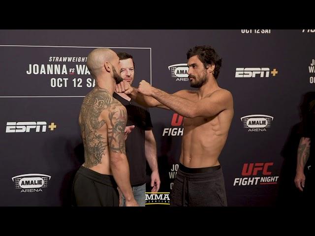 UFC Tampa: Cub Swanson vs. Kron Gracie Weigh-In Staredown - MMA Fighting