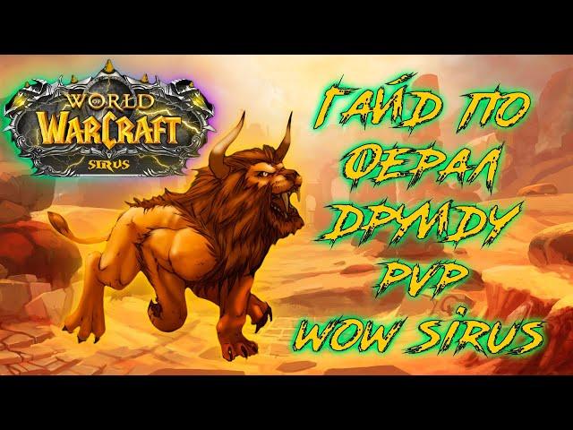 Новейший Гайд по Ферал друиду PVP! WoW Sirus 8 сезон!